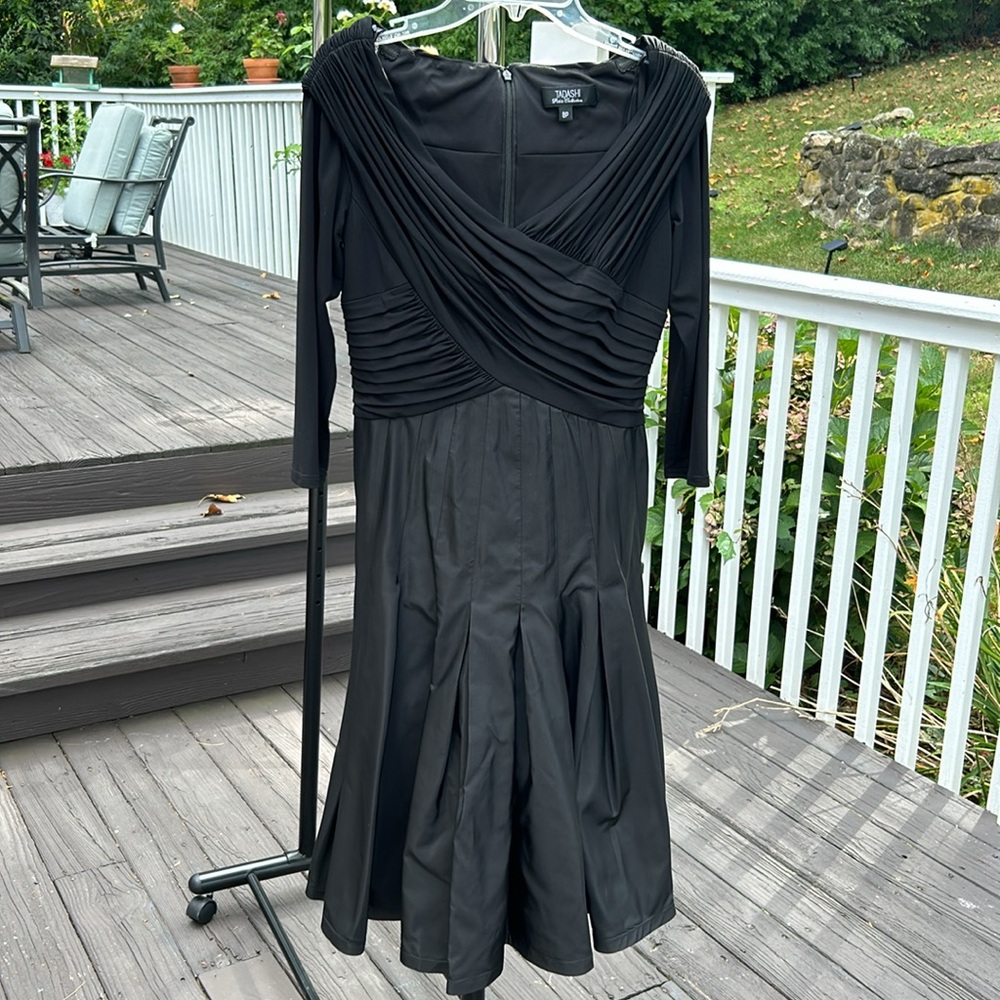 TADASHI black dress,worn once only for a few hours